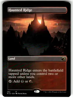 Haunted Ridge (Borderless) Innistrad: Midnight Hunt Regular MTG NM - Image 1