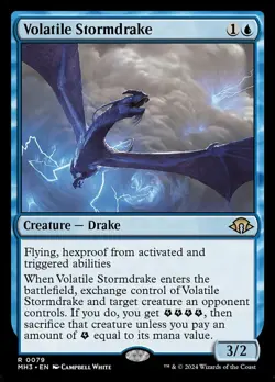 x1 Volatile Stormdrake R MTG Modern Horizons 3 M/NM, English - Image 1