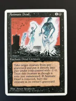 Animate Dead MTG 4th Edition - Image 1