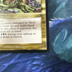 Nicol Bolas: 1994 Magic the Gathering - Legends Regular - Image 4