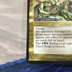 Nicol Bolas: 1994 Magic the Gathering - Legends Regular - Image 5