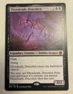 MTG Ebondeath, Dracolich x1 - Adventures in the Forgotten Realms - Image 1