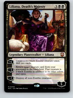 Magic the Gathering Liliana, Death's Majesty Modern Horizons 3 Commander MTG - Image 1