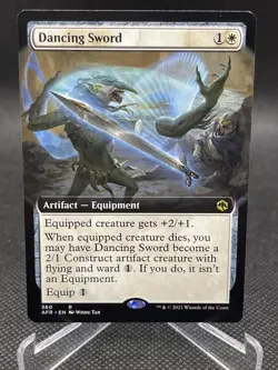 MTG Adventures Forgotten Realms DANCING SWORD 360 (Extended Art) Rare M/NM - Image 1