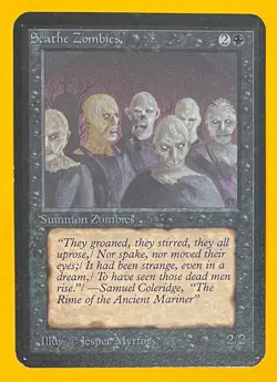 MTG SCATHE ZOMBIES Alpha (OldManMTG 013-022) - Image 1