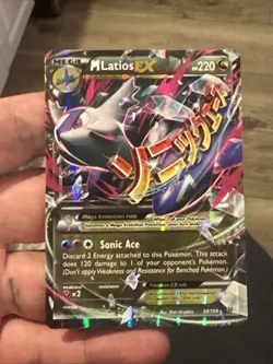 Pokemon TCG Mega M Latios EX Holo Ultra Rare Card Roaring Skies 59/108 - Image 2