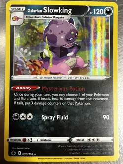 Galarian Slowking (Cosmos Holo) 098/198 SWSH Promo Pokemon TCG - Image 1