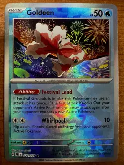 Pokemon TCG Goldeen (Poke Ball Pattern) 020/131 Sv: Prismatic Evolutions Holo NM - Image 1