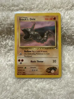 Pokemon TCG Brock's Onix Gym Heroes 69/132 Regular Unlimited Common - Image 1