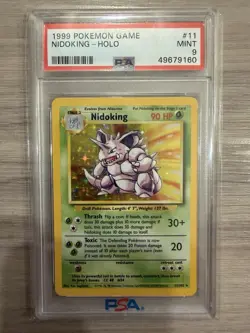 1999 Pokemon Nidoking PSA 9 Mint Holo #11 - Image 1