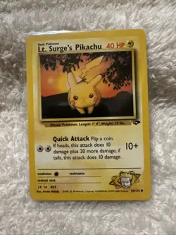 Lt. Surge's Pikachu #84/132 - Pokemon Gym Challenge lp - Image 1