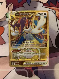 Hisuian Samurott VSTAR 209/189 Astral Radiance Gold Secret Rare Pokemon - NM/MT - Image 1