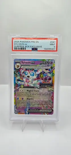 2025 Pokemon Sylveon ex Surprise Box Exclusive - PSA 9 - Prismatic Evolutions - Image 1