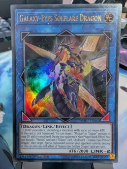 YuGiOh! Galaxy-Eyes Solflare Dragon SOFU-EN042 Ultra Rare 1st Ed - Image 1