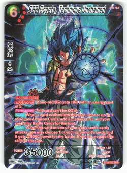 SSB Gogeta, Technique Unchained BT11-012 SPR Dragon Ball Super Card - Image 1