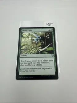 Three Visits Commander Legends #261/361 Uncommon Mint Regular MTG - Image 1