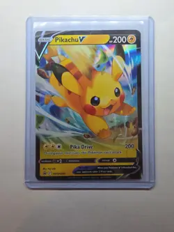 Pikachu V SWSH285 Pokemon TCG Crown Zenith Black Star Promo NM - Image 3