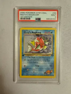 2000 Pokemon - 1st Edition Misty’s Magikarp - Gym Challenge 88/132 - PSA 9 Mint! - Image 1