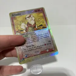 Pokemon Arcanine Reverse Holo Rare Sandstorm Ex Vintage E Reader 2003 15/100 - Image 4