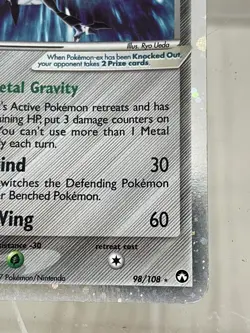 Pokemon SKARMORY EX Card EX POWER KEEPERS Set 98/108 Rare Holo Played - Image 4
