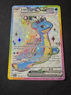 Pokemon Scarlet Violet: Stellar Crown #158/142 Lapras ex NM - Image 1