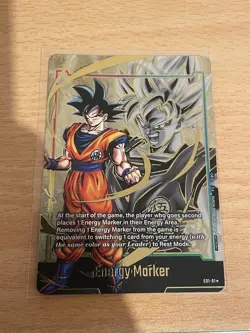 Son Goku Energy Marker Gold E01-01 Dragon Ball Fusion World Card English - Image 1