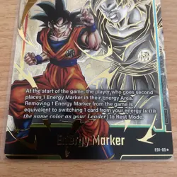 Son Goku Energy Marker Gold E01-05 Dragon Ball Fusion World Card English - Image 3