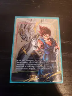 Vegito Energy Marker Promo Gold E-18 Dragon Ball Fusion World Card English - Image 1