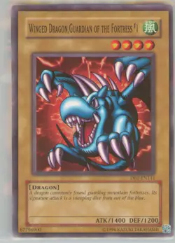 Yu-Gi-Oh 1 Winged Dragon, Guardian of the Fortress #1 #DB1-EN141 NM or Better - Image 1