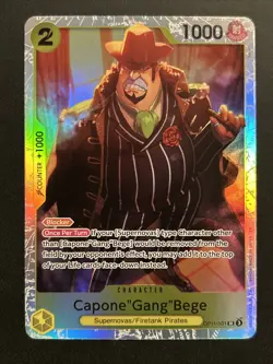 Capone "Gang" Bege OP11-101 SR A Fist of Divine Speed One Piece Mint NM - Image 1