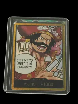 One Piece Card Don!! Gol D. Roger Gold ENGLISH OP13 Carrying on His Will TCG CCG - Image 1
