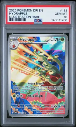 2025 POKEMON DRI EN-DESTINED RIVALS ILLUSTRATION RARE #188 HYDRAPPLE PSA 10 - Image 1