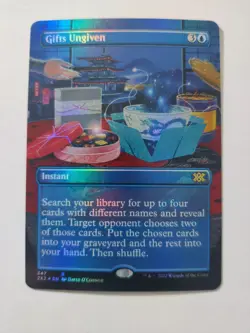 MTG - Gifts Ungiven - BORDERLESS FOIL - Double Masters 2022 - Image 1