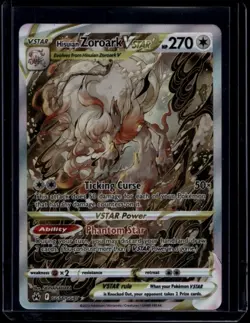 Pokemon TCG Hisuian Zoroark Vstar GG56/GG70 Crown Zenith Galarian Gallery NM - Image 1