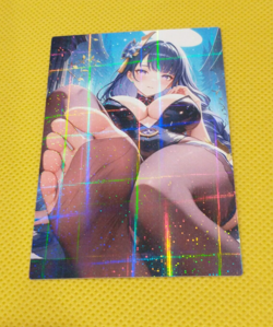 Raiden Shogun GENSHIN IMPACT Anime Waifu Girl ACG Holo Card - Image 1