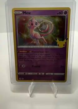 Pokemon card: Mew TCG Card Celebrations 011/025 Holo Rare 2021 25th Anniversary - Image 1
