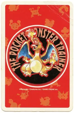 1996 Charmander Ace of Clubs Pokemon Red Charizard Playing Card Japan Original - Image 3