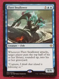 Magic The Gathering IXALAN FLEET SWALLOWER blue card MTG - Image 1