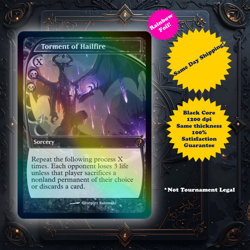 Torment Of Hailfire - Foil Playtest card for Magic: the Gathering - EDH - Image 1