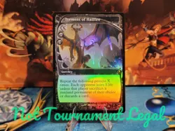 Torment Of Hailfire - Foil Playtest card for Magic: the Gathering - EDH - Image 2