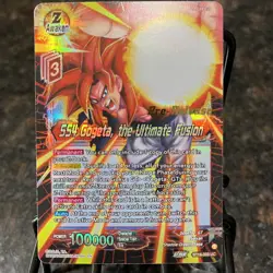 SS4 Gogeta the Ultimate Fusion PRERELEASE Foil Dragon Ball Super Card Game | NM - Image 1