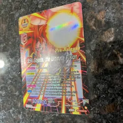 SS4 Gogeta the Ultimate Fusion PRERELEASE Foil Dragon Ball Super Card Game | NM - Image 2