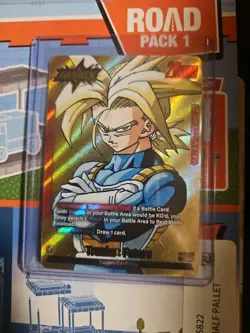 Dragonball Sb02-001 Awaken Trunks Future Gold Leader Card L* - Image 2
