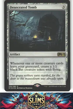 Desecrated Tomb - Core Set 2019 - MTG - Rare - #230 - NM - Image 1