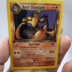 Pokemon Dark Charizard 1st Edition Team Rocket Set 21/82 Non-Holo Rare 2000 - Image 1