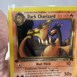 Pokemon Dark Charizard 1st Edition Team Rocket Set 21/82 Non-Holo Rare 2000 - Image 3