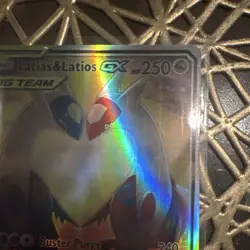 Pokemon Latias & Latios GX 105/095 Super Rare Full Art Tag Team Holo SM9 Card - Image 4