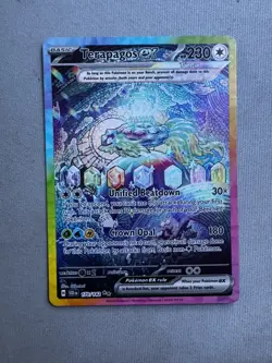 Pokemon Terapagos ex 170/142 Sv07: Stellar Crown Holo Special Illustration Rare - Image 1
