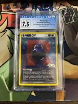 2004 Pokemon EX Team Rocket Returns R Energy Reverse Foil 95/109 CGC 7.5 NM+ - Image 1