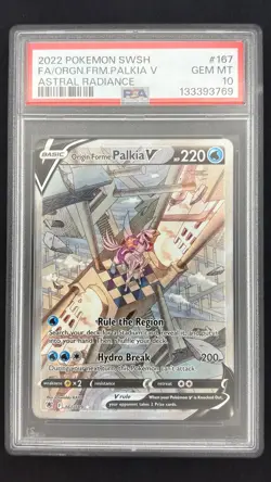 Origin Forme Palkia V 167/189 - Astral Radiance - Graded PSA 10 GEM MT Pokemon - Image 1